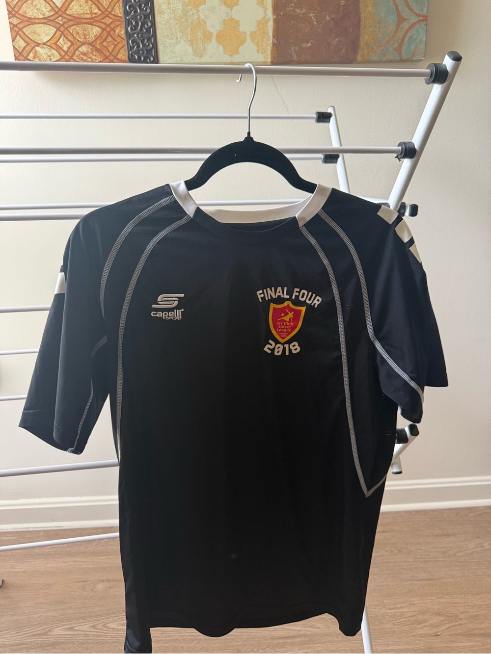 Capelli of New York Black Short Sleeve 'Final Four 2018' Soccer Jersey